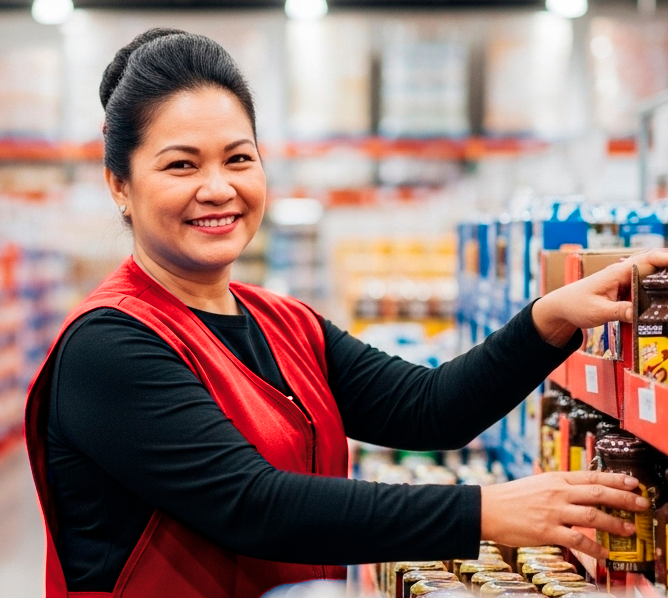 Happy Costco employees planning for retirement