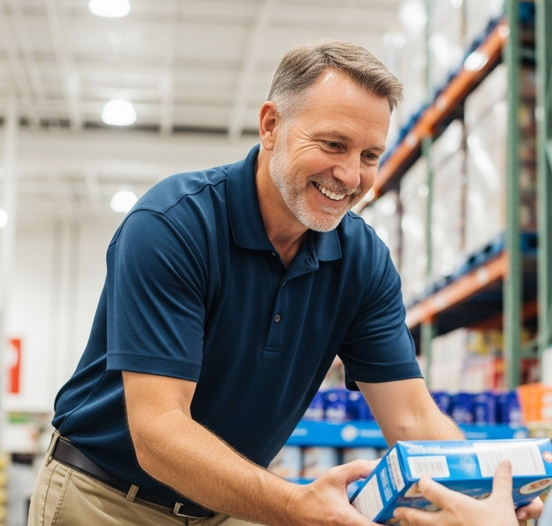 Costco employees at work